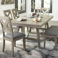 Ashley Furniture Tables Aldwin - Dark Gray - Rectangular Dining Room Table