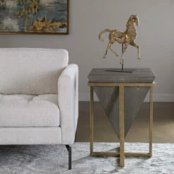 Tables Uttermost Bertrand Shagreen Accent Table