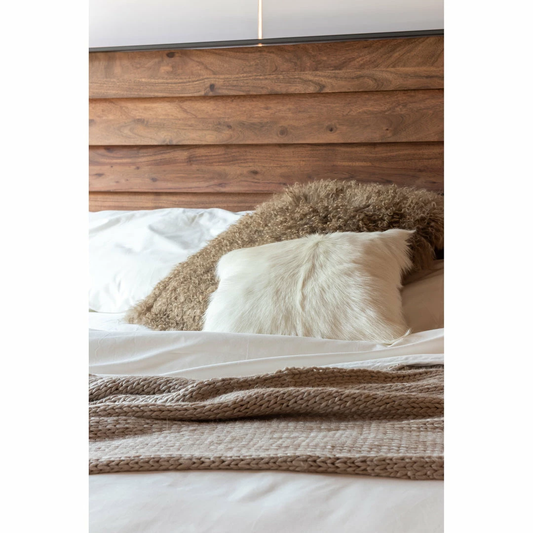Best Sale ๐ Moe's Home Collection Goat Fur Pillow Natural ๐ 6 Moe's Home Collection Goat Fur Pillow Natural