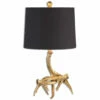 Accessories Uttermost Golden Antlers Table Lamp