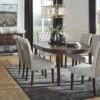 Promo 🌟 Signature Design By Ashley® Adinton - Dark Brown - 8 Pc. - Extension Table, 6 Upholstered Side Chairs, Server Dining Room Sets ✔️ 2 Signature Design By Ashley® Adinton - Dark Brown - 8 Pc. - Extension Table, 6 Upholstered Side Chairs, Server Dining Room Sets