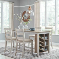 Wholesale ✨ Ashley Furniture Tables Skempton - White - Rect Counter Table W/storage ✨ 22 Ashley Furniture Tables Skempton - White - Rect Counter Table W/storage