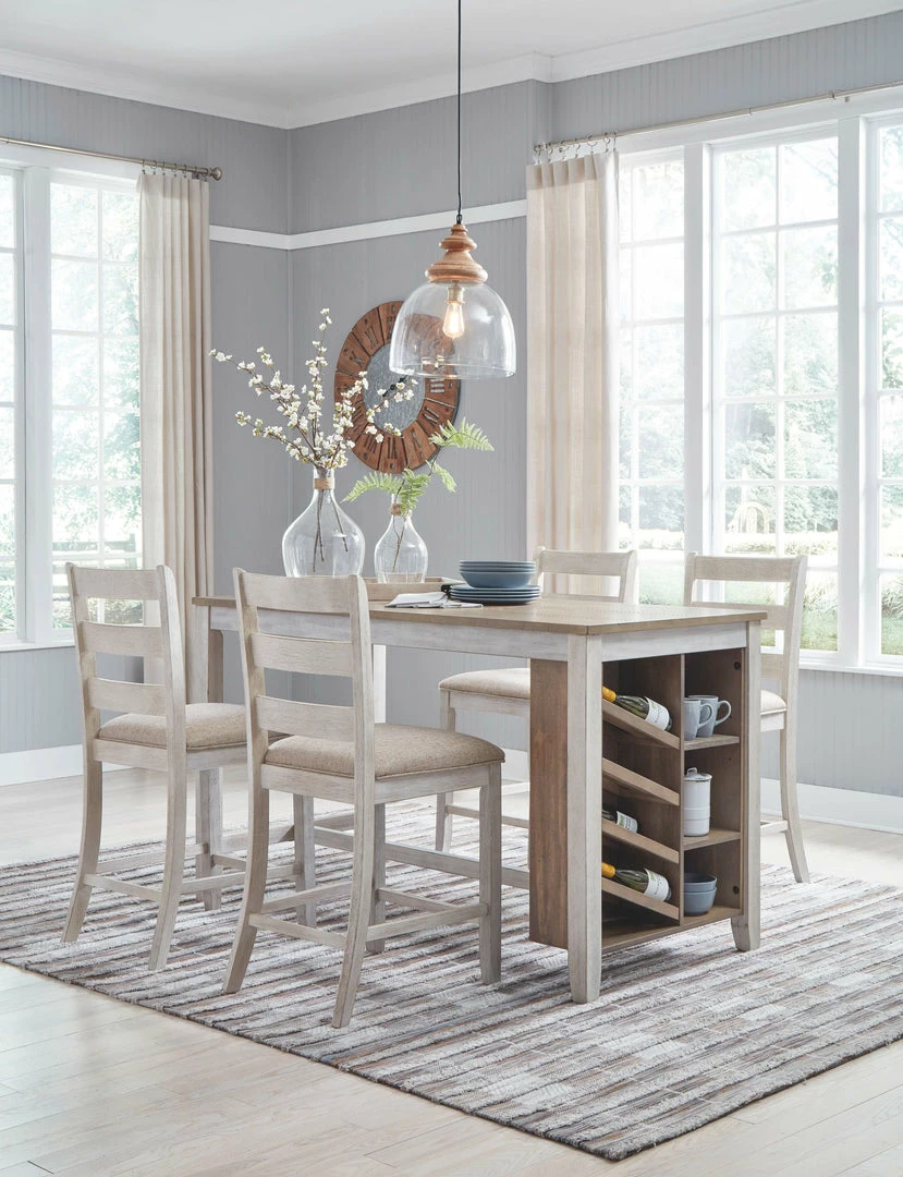 Wholesale ✨ Ashley Furniture Tables Skempton - White - Rect Counter Table W/storage ✨ 11 Ashley Furniture Tables Skempton - White - Rect Counter Table W/storage