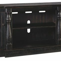 Ashley Furniture TV Stands Mallacar - Black - Xl Tv Stand W/fireplace Option