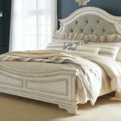 Signature Design By Ashley® Beds Realyn - Two-tone - Queen Upholstered Panel Bed