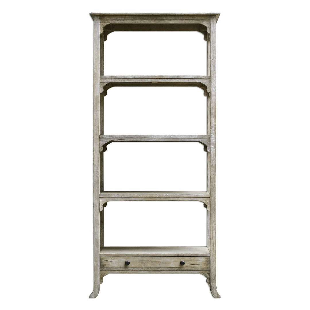 Top 10 ⭐ Bookcases Uttermost Bridgely Aged White Etagere ⭐ 3 Bookcases Uttermost Bridgely Aged White Etagere