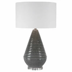 Accessories Uttermost Carden Smoke Gray Table Lamp