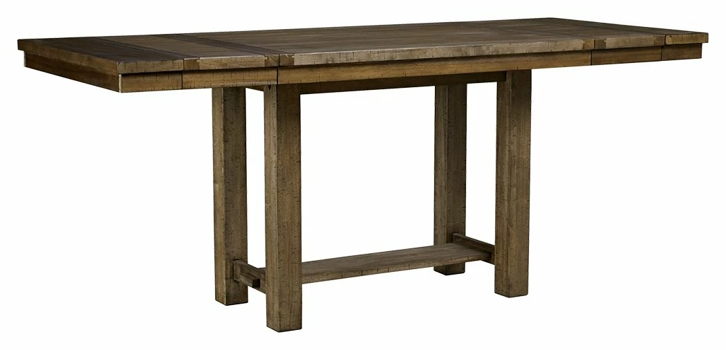 Cheap 🧨 Ashley Furniture Moriville - Grayish Brown - Rect Drm Counter Ext Table 🌟 3 Ashley Furniture Moriville - Grayish Brown - Rect Drm Counter Ext Table
