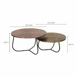 Best Pirce ๐ Moe's Home Collection Cross Section Tables Set Of 2 ๐ 10 Moe's Home Collection Cross Section Tables Set Of 2
