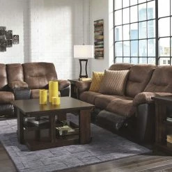 Ashley Furniture Follett - Coffee - Dbl Rec Loveseat W/console