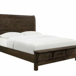 Emerald Home Beds Ashton Hills King Bed, Ash Brown