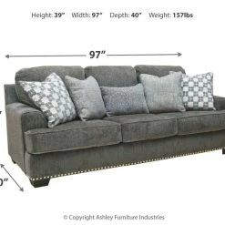 Ashley Furniture Locklin - Carbon - Sofa Sofas