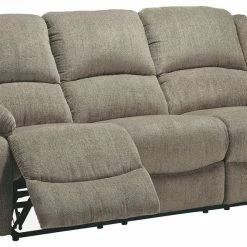 Ashley Furniture Reclining Furniture Draycoll - Pewter - Reclining Power Sofa