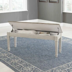 Best deal 🥰 Ashley Furniture Skempton - White - Storage Bench Benches 🎁 14 Ashley Furniture Skempton - White - Storage Bench Benches