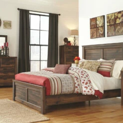 Signature Design By Ashley® Quinden - Dark Ultimate Best In Class Dresser, Mirror, Panel Bed