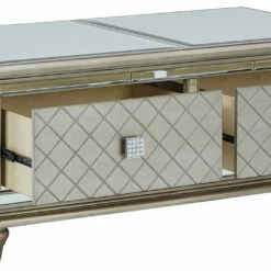 Ashley Furniture Tables Chevanna - Platinum - Rectangular Cocktail Table
