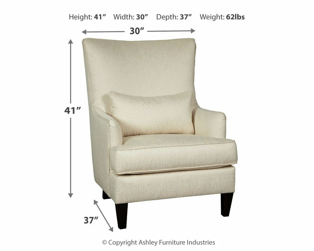 Buy 😍 Ashley Furniture Paseo - Ivory - Accent Chair Chairs 🤩 6 Ashley Furniture Paseo - Ivory - Accent Chair Chairs