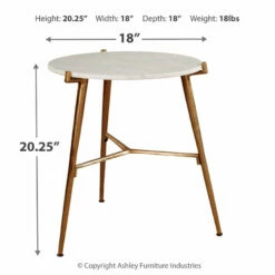 Brand new ๐ Ashley Furniture Tables Chadton - White/gold Finish - Accent Table โ 7 Ashley Furniture Tables Chadton - White/gold Finish - Accent Table