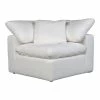 Moe's Home Collection Sectional Pieces Terra Condo Corner Chair Livesmart Fabric Cream