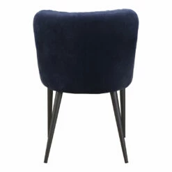 Moe's Home Collection Chairs Etta Dining Chair Dark Blue