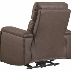 Ashley Furniture Reclining Furniture Rowlett - Walnut - Pwr Recliner/adj Headrest