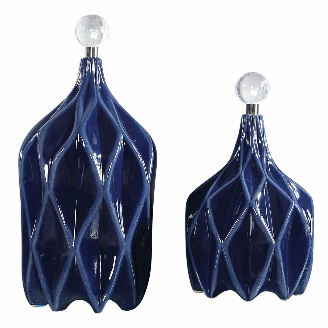 Wholesale ๐ Uttermost Klara Geometric Bottles, S/2 Table Decor โ๏ธ 3 Uttermost Klara Geometric Bottles, S/2 Table Decor