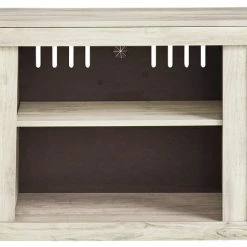 Ashley Furniture TV Stands Bellaby - Whitewash - Lg Tv Stand W/fireplace Option - Small