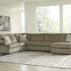 Signature Design By Ashley® Hoylake - Chocolate - Left Arm Facing Sofa 3 Pc Sectional Sectionals
