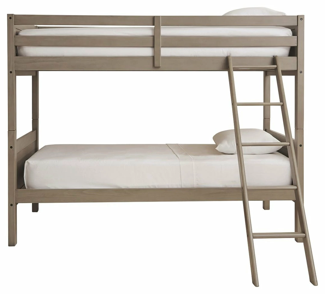 Budget ⭐ Ashley Furniture Lettner - Light Gray - Twin/twin Bunk Bed W/ladder Beds 💯 8 Ashley Furniture Lettner - Light Gray - Twin/twin Bunk Bed W/ladder Beds