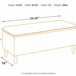 Ashley Furniture Kaviton - Gray - Accent Bench