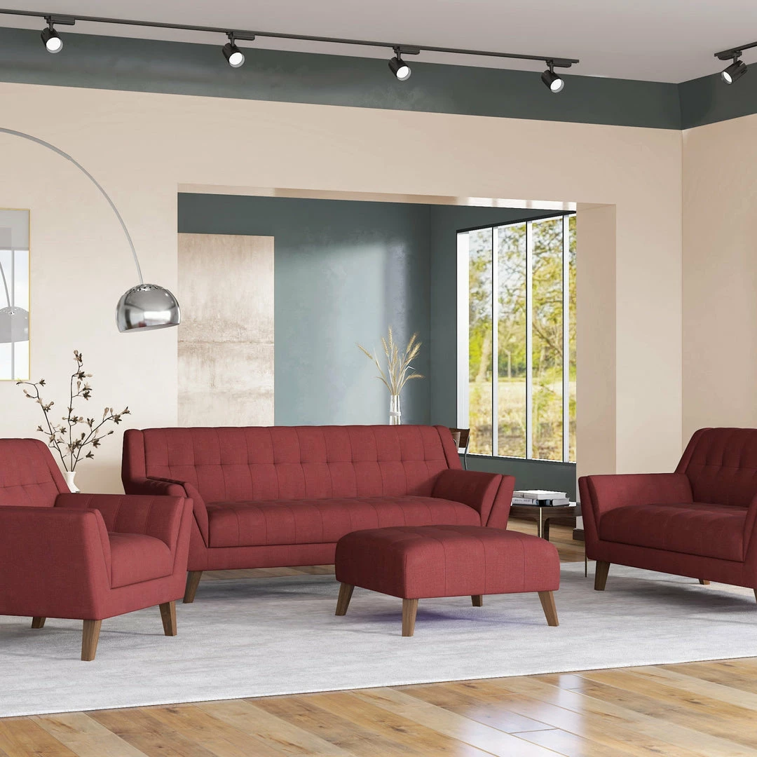 Deals ๐ Emerald Home Binetti Sofa, Brick Red ๐ 6 Emerald Home Binetti Sofa, Brick Red