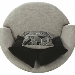 Ashley Furniture Megginson - Storm - Oversized Round Swivel Chair