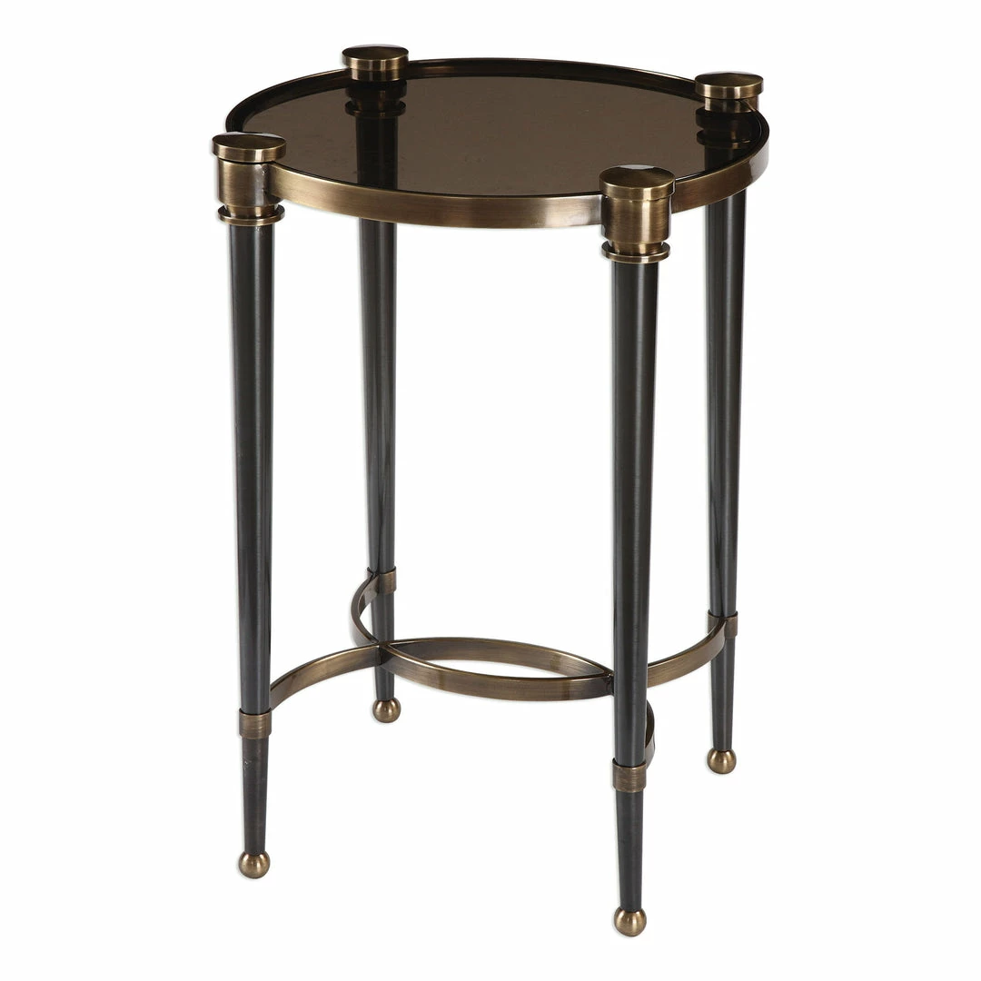 Budget 🔥 Uttermost Thora Brushed Black Accent Table Tables 🌟 4 Uttermost Thora Brushed Black Accent Table Tables