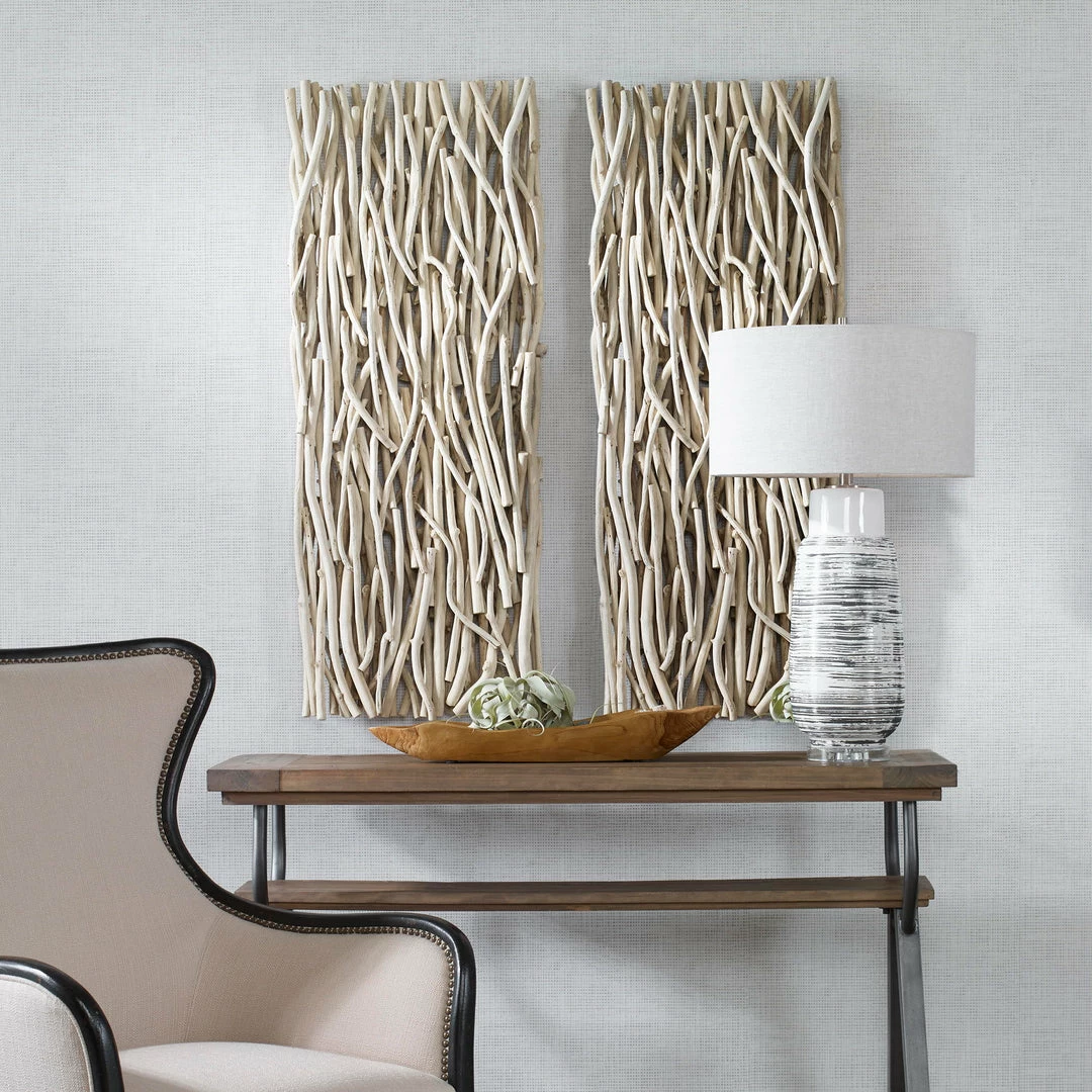 Flash Sale ⌛ Uttermost Gathered Teak Bleached Wood Wall Decor Accessories 🤩 6 Uttermost Gathered Teak Bleached Wood Wall Decor Accessories
