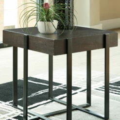 Ashley Furniture Drewing - Light Brown - Square End Table Tables