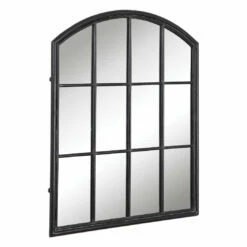 Uttermost Lyda Aged Black Arch Mirror