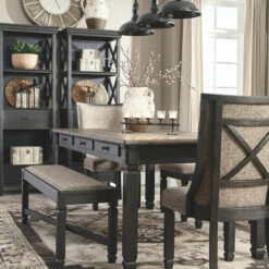 Ashley Furniture Chairs Tyler - Black/grayish Brown - Dining Uph Side Chair (2/cn) - Framed Back