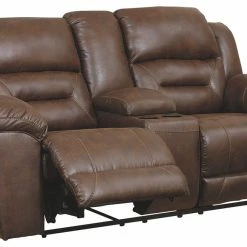 Ashley Furniture Stoneland - Console - Reclining Loveseats Reclining Furniture