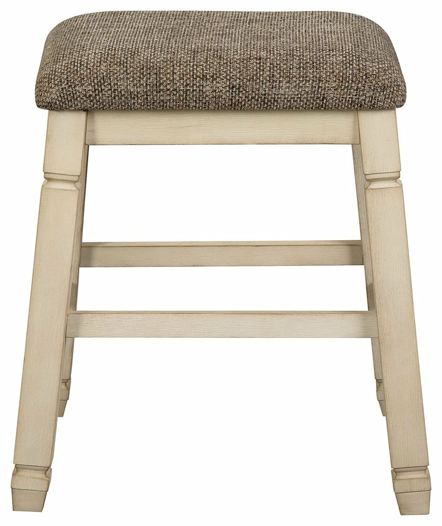Brand new ๐ Ashley Furniture Bolanburg - Beige - Upholstered Stool (2/cn) Stools ๐ 6 Ashley Furniture Bolanburg - Beige - Upholstered Stool (2/cn) Stools