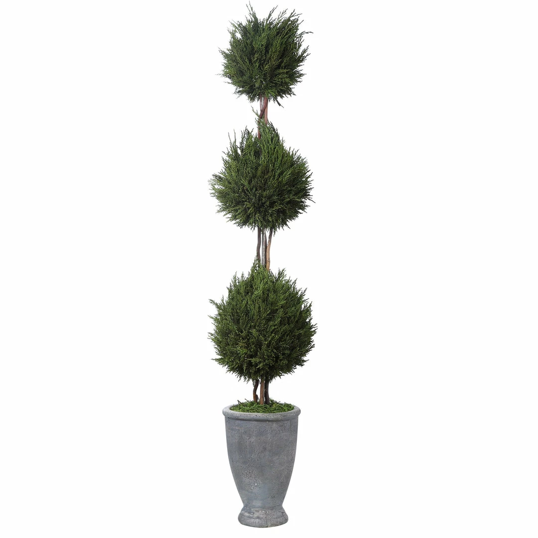 Outlet ๐ Uttermost Cypress Triple Topiary Accessories ๐งจ 3 Uttermost Cypress Triple Topiary Accessories