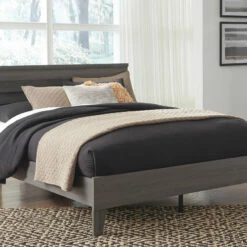 Signature Design By Ashley® Beds Brymont - Dark Gray - Queen Panel Platform Bed