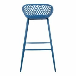 Moe's Home Collection Stools Piazza Outdoor Barstool Blue-m2