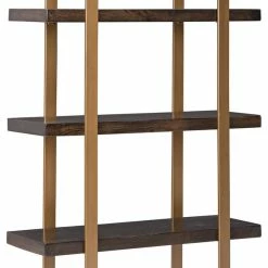 Ashley Furniture Beckville - Gold Finish/brown - Bookcase