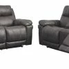 Signature Design By Ashley® Erlangen - Midnight - 2 Pc. - Power Sofa, Loveseat Reclining Furniture