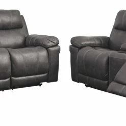 Signature Design By Ashleyยฎ Erlangen - Midnight - 2 Pc. - Power Sofa, Loveseat Reclining Furniture