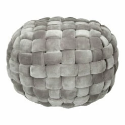 Moe's Home Collection Accessories Jazzy Pouf Charcoal