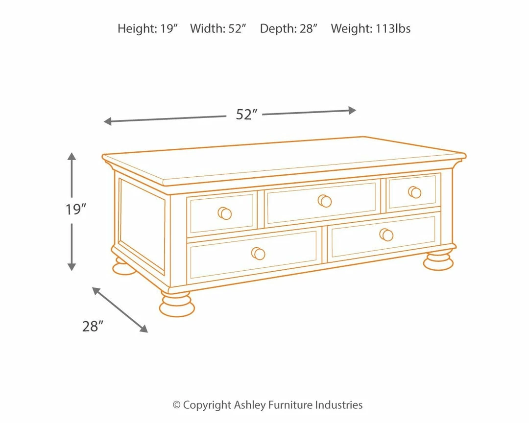 Top 10 👏 Ashley Furniture Porter - Rustic Brown - Rectangular Cocktail Table ✨ 9 Ashley Furniture Porter - Rustic Brown - Rectangular Cocktail Table