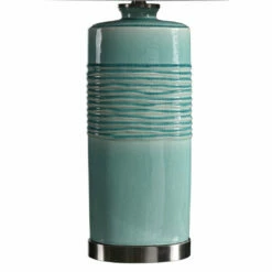 Accessories Uttermost Rila Distressed Teal Table Lamp