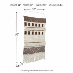 Ashley Furniture Accessories Adah - Brown/natural - Wall Decor