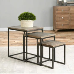 Uttermost Bomani Wood Nesting Tables Set/3